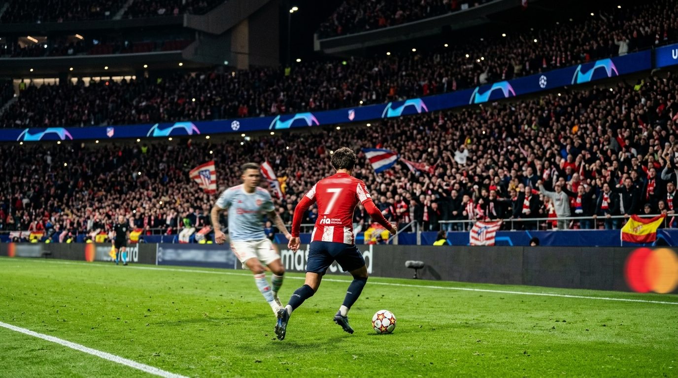 Atlético de Madrid vence Manchester United por 2 a 0 na Champions League