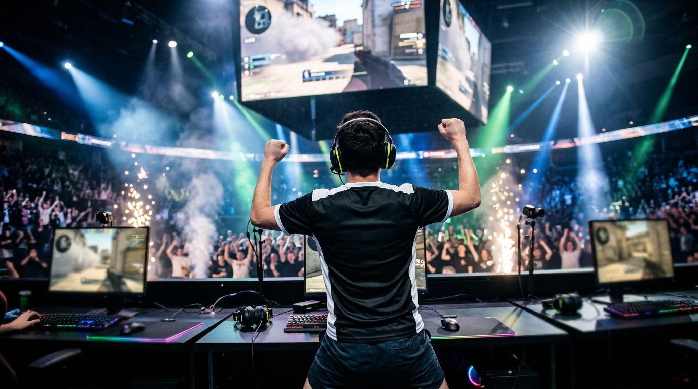 FalleN comemora vaga da FURIA nos playoffs da Thunderpick World Championship