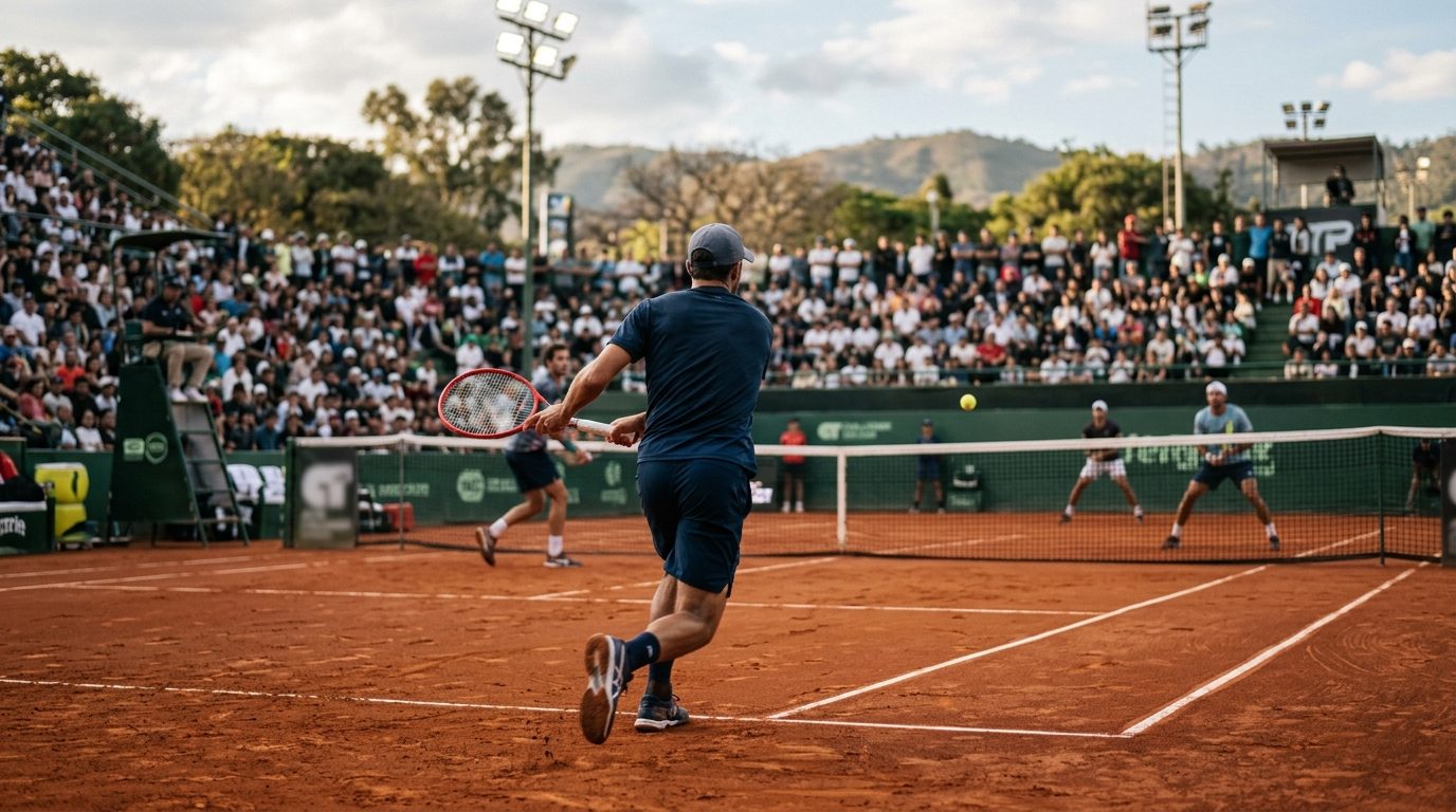 Guto Miguel vai à semi de duplas e disputa quartas no Challenger de Santa Cruz