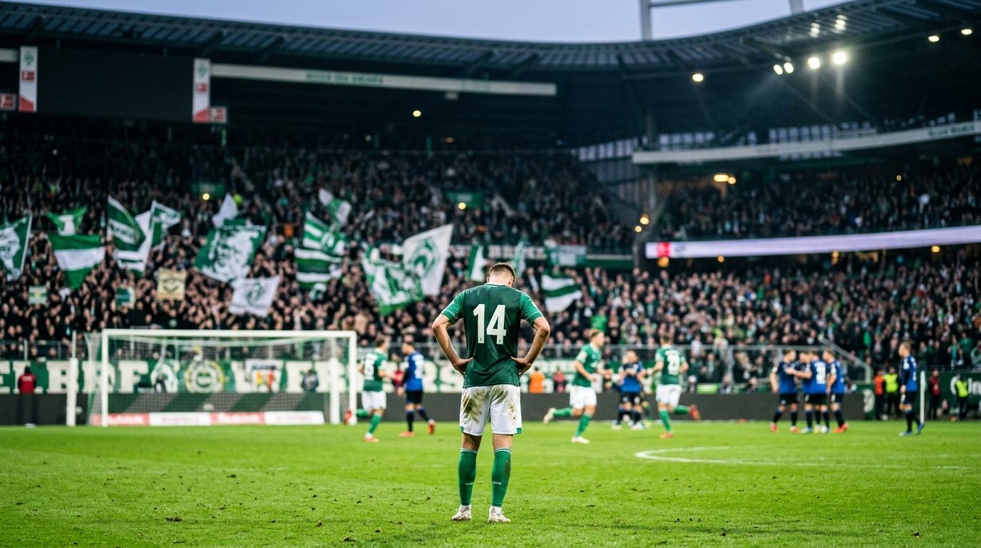 Werder Bremen vacila na defesa e vai para o intervalo perdendo para o Paderborn